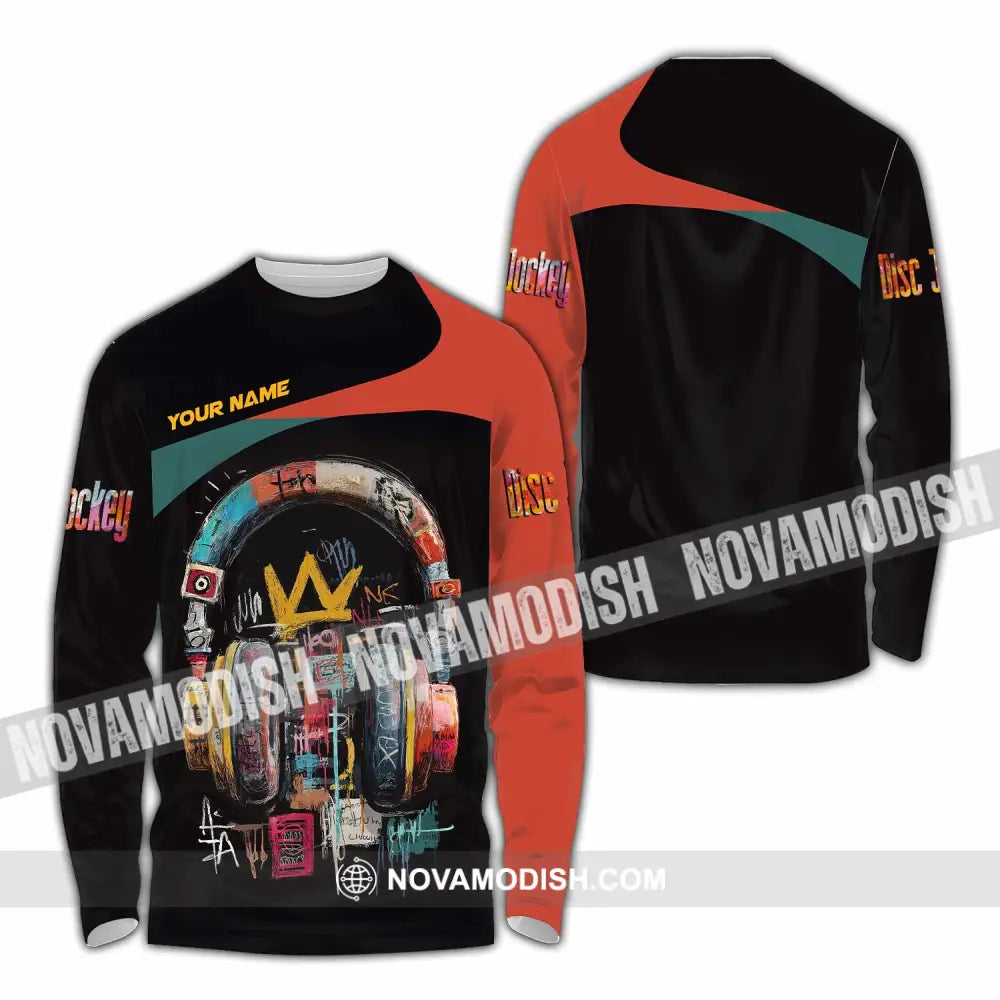 Unisex Shirt - Custom DJ 3D Shirt Long Sleeve Shirt / S T-shirt