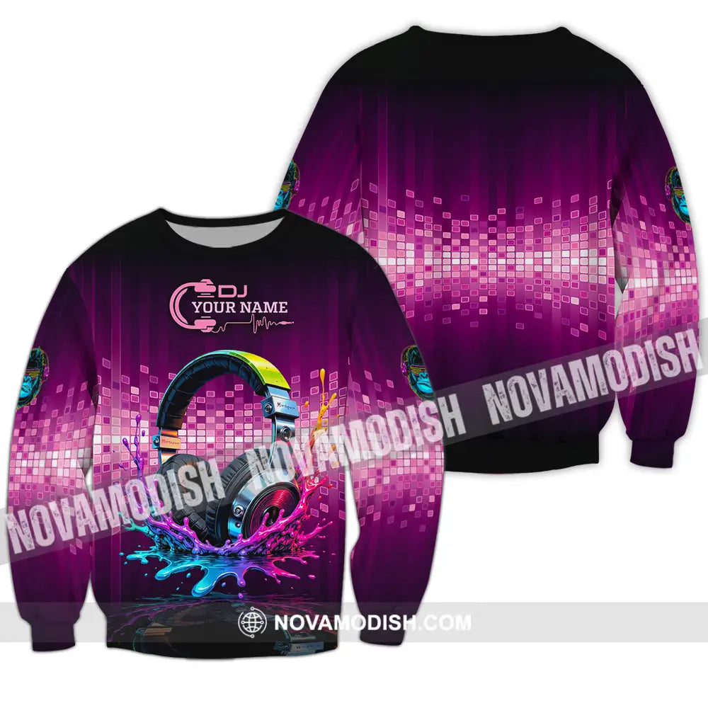 Unisex Shirt - Custom DJ 3D Shirt Long Sleeve / S T-shirt