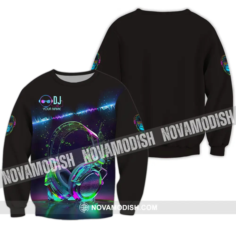 Unisex Shirt - Custom DJ 3D Shirt Long Sleeve / S T-shirt