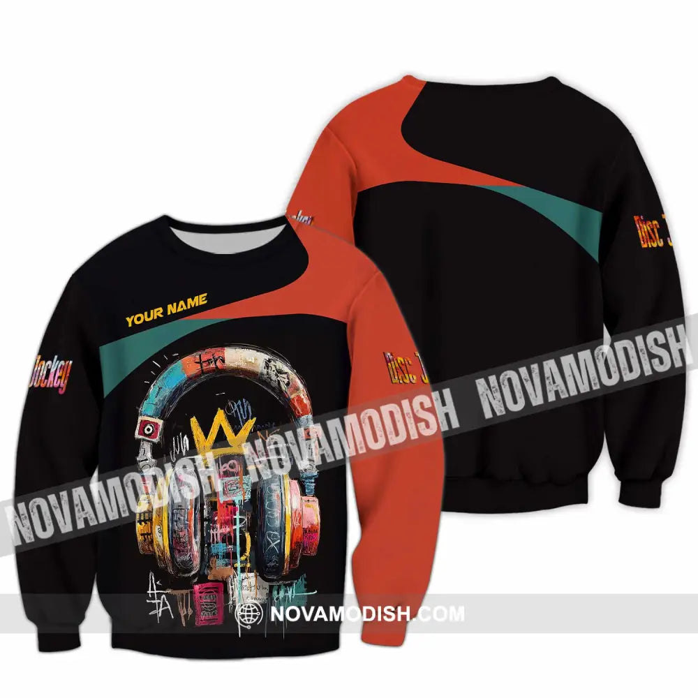 Unisex Shirt - Custom DJ 3D Shirt Long Sleeve / S T-shirt