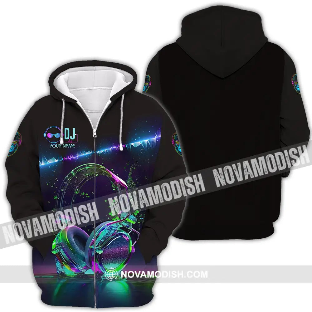 Unisex Shirt - Custom DJ 3D Shirt Zipper Hoodie / S T-shirt