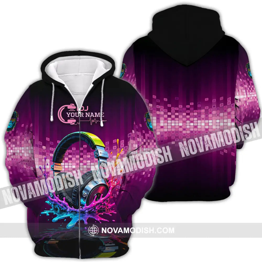 Unisex Shirt - Custom DJ 3D Shirt Zipper Hoodie / S T-shirt