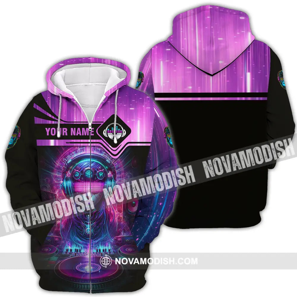 Unisex Shirt - Custom DJ 3D Shirt Zipper Hoodie / S T-shirt