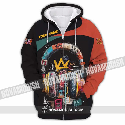 Unisex Shirt - Custom DJ 3D Shirt Zipper Hoodie / S T-shirt