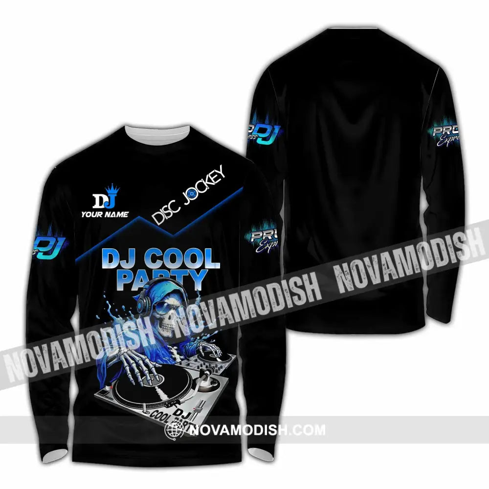 Unisex Shirt - Custom DJ Cool Party 3D Shirt Long Sleeve Shirt / S T-shirt