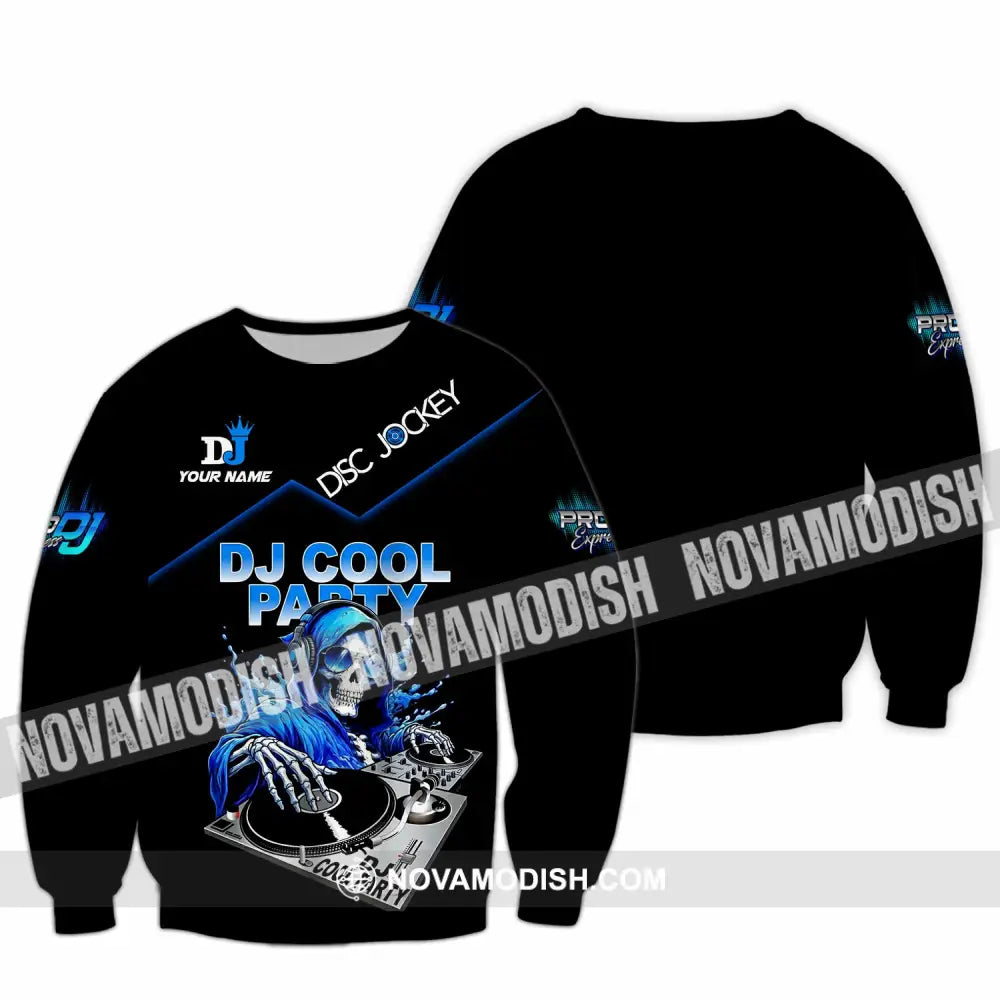 Unisex Shirt - Custom DJ Cool Party 3D Shirt Long Sleeve / S T-shirt