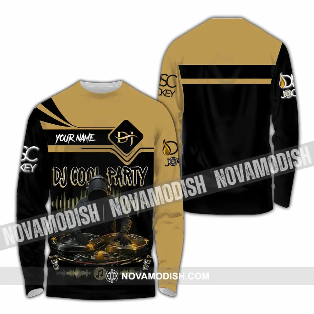 Unisex Shirt - Custom DJ Cool Party 3D Shirt Long Sleeve Shirt / S T-shirt