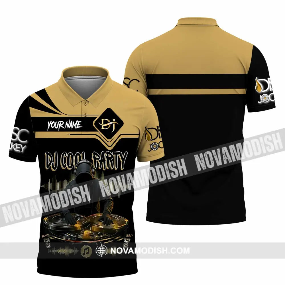 Unisex Shirt - Custom DJ Cool Party 3D Shirt Polo Shirt / S T-shirt