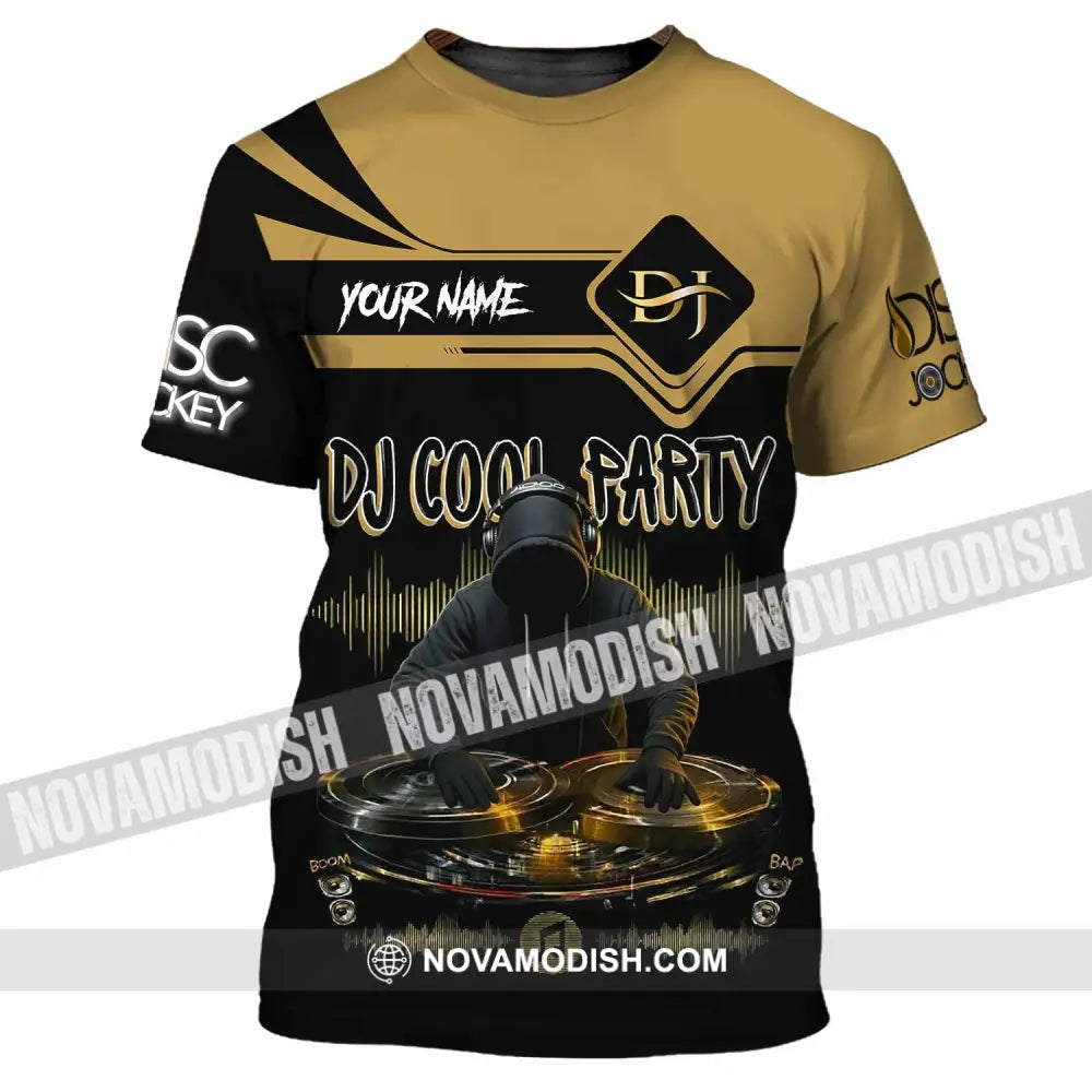 Unisex Shirt - Custom DJ Cool Party 3D Shirt T-Shirt / S T-shirt