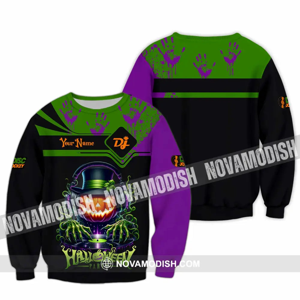 Unisex Shirt - Custom DJ Halloween Party Shirt Long Sleeve / S T-shirt