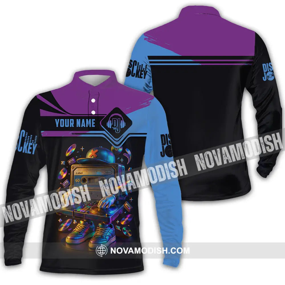 Unisex Shirt - Custom DJ Shirt Long Sleeve Polo / S T-shirt