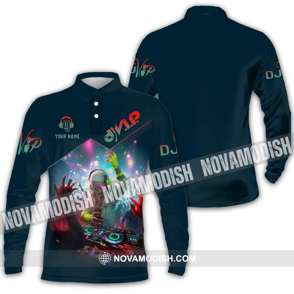 Unisex Shirt - Custom DJ Shirt Long Sleeve Polo / S T-shirt