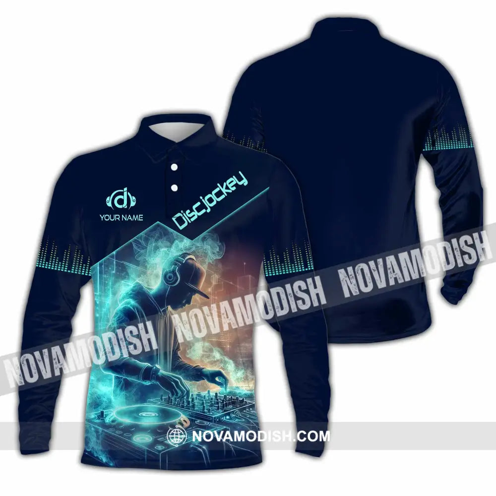 Unisex Shirt - Custom DJ Man Shirt Long Sleeve Polo / S T-shirt