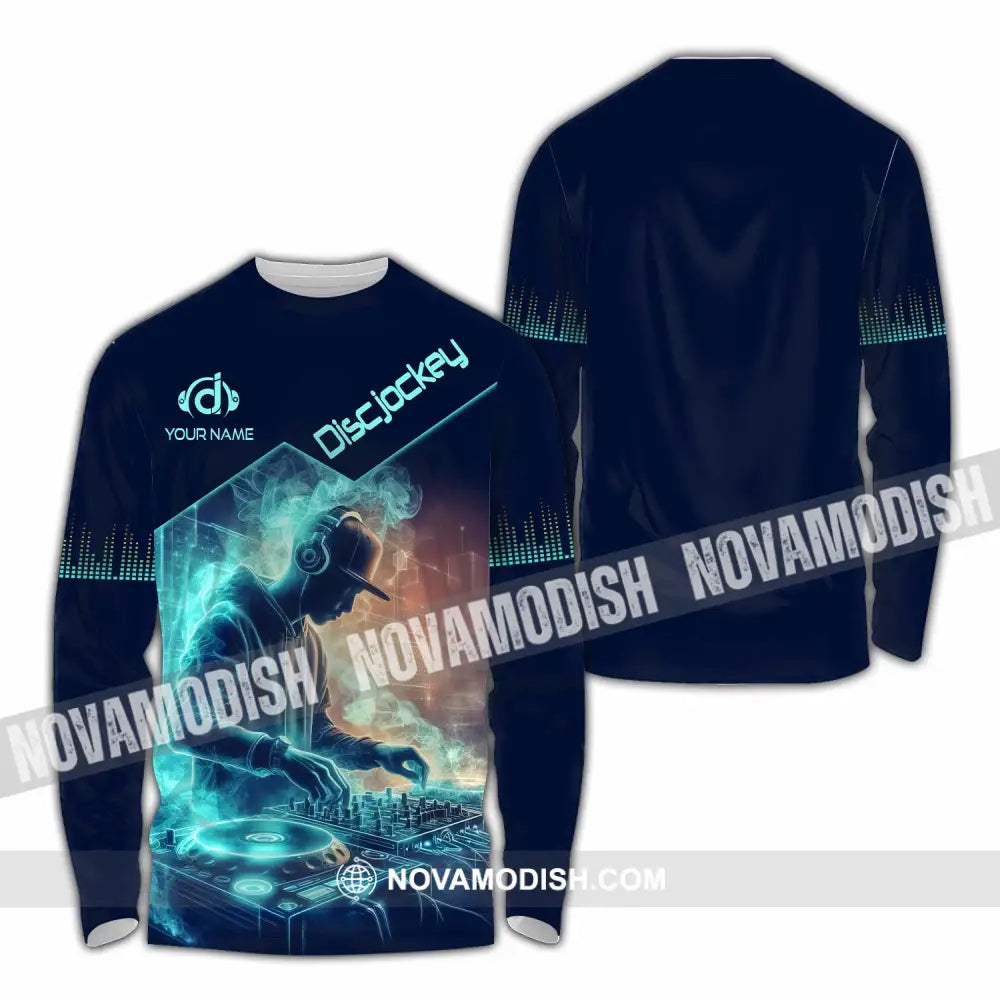 Unisex Shirt - Custom DJ Man Shirt Long Sleeve Shirt / S T-shirt