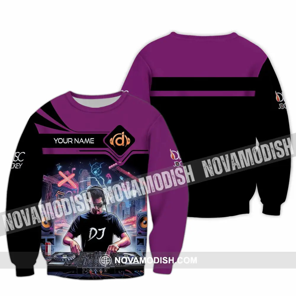 Unisex Shirt - Custom DJ Man Shirt Long Sleeve / S T-shirt