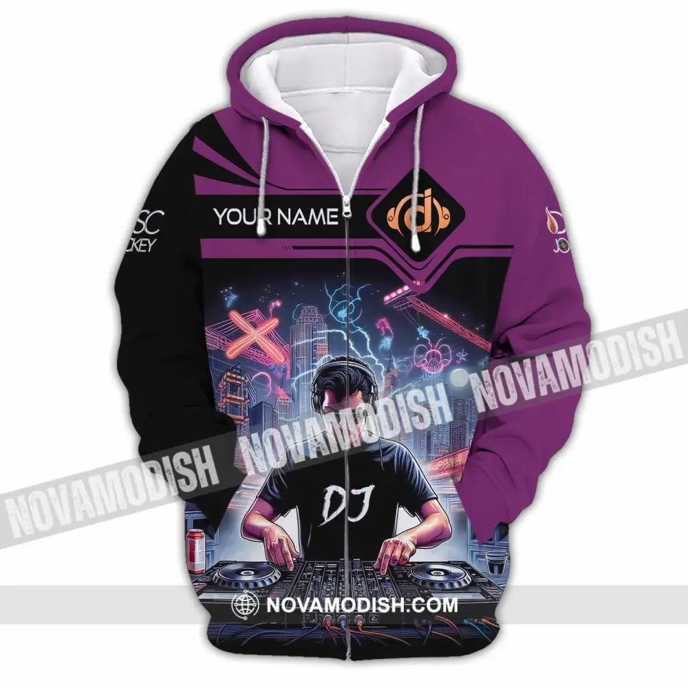 Unisex Shirt - Custom DJ Man Shirt Zipper Hoodie / S T-shirt