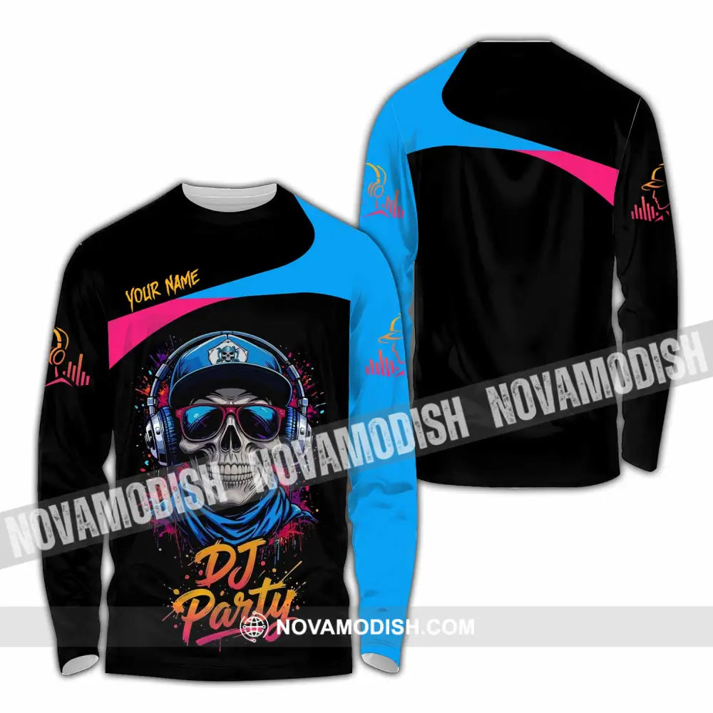 Unisex Shirt - Custom DJ Party 3D Shirt Long Sleeve Shirt / S T-shirt