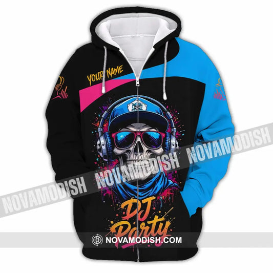 Unisex Shirt - Custom DJ Party 3D Shirt Zipper Hoodie / S T-shirt