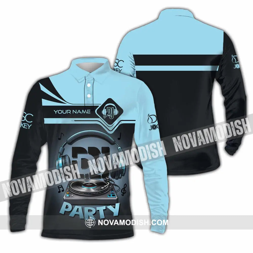 Unisex Shirt - Custom DJ Party Shirt Long Sleeve Polo / S T-shirt