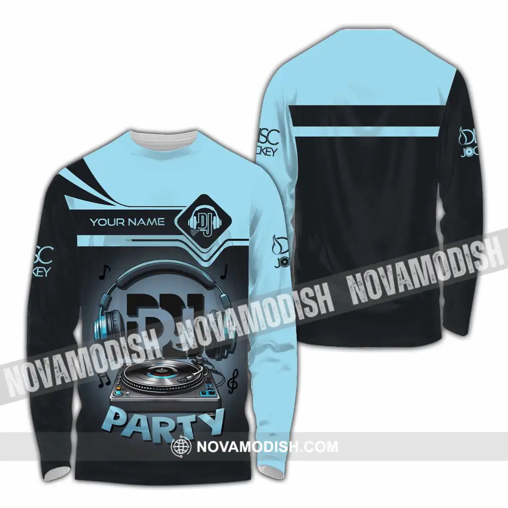 Unisex Shirt - Custom DJ Party Shirt Long Sleeve Shirt / S T-shirt