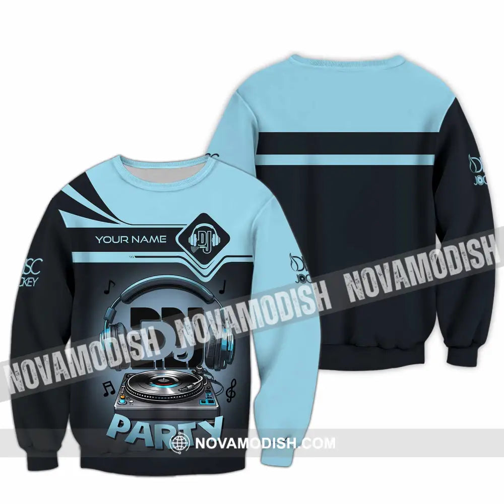 Unisex Shirt - Custom DJ Party Shirt Long Sleeve / S T-shirt