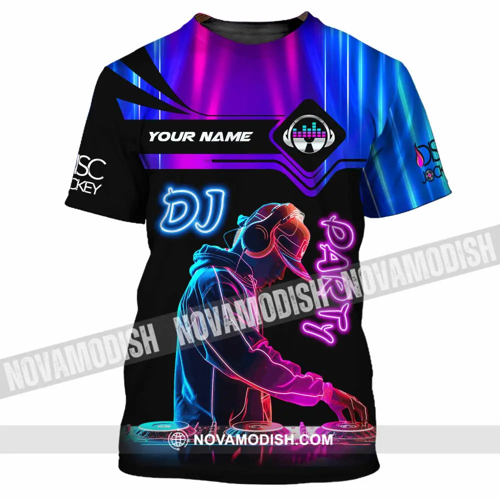Unisex Shirt - Custom DJ Party Shirt T-Shirt / S T-shirt
