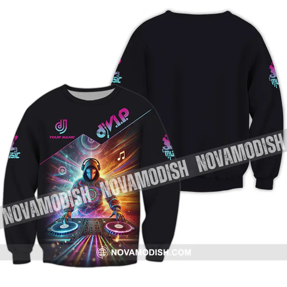 Unisex Shirt - Custom DJ VIP Music 3D Shirt Long Sleeve / S T-shirt