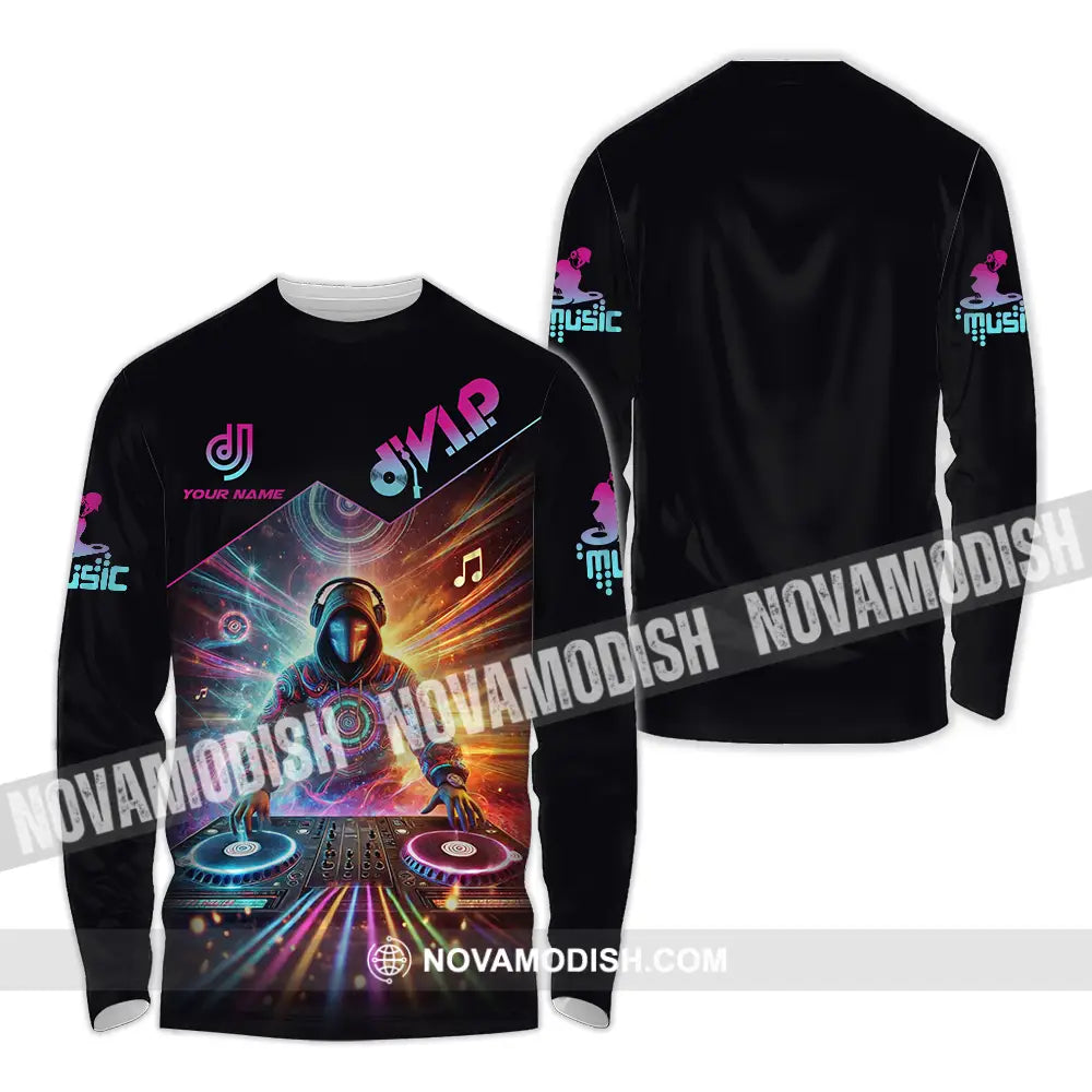 Unisex Shirt - Custom DJ VIP Music 3D Shirt Long Sleeve Shirt / S T-shirt