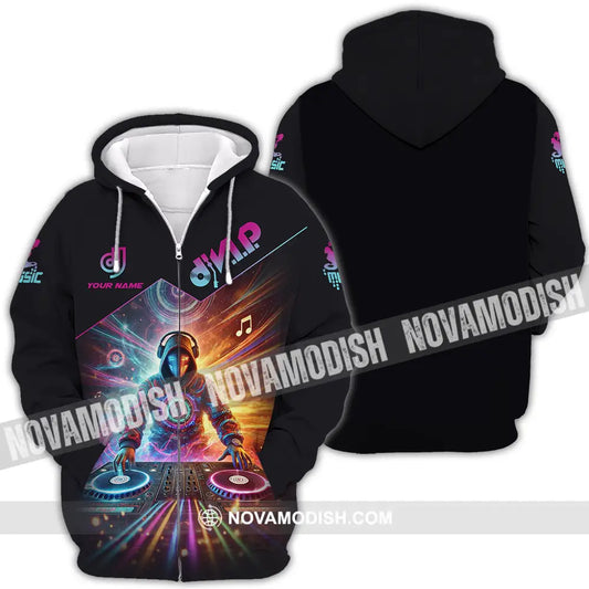 Unisex Shirt - Custom DJ VIP Music 3D Shirt Zipper Hoodie / S T-shirt