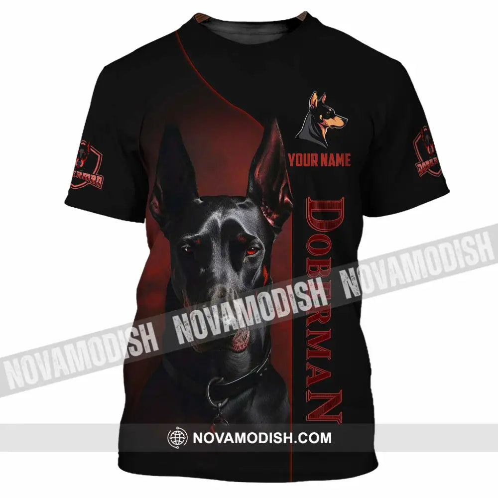 Unisex Shirt - Custom Dobermann Dog Shirt T-Shirt / S T-shirt