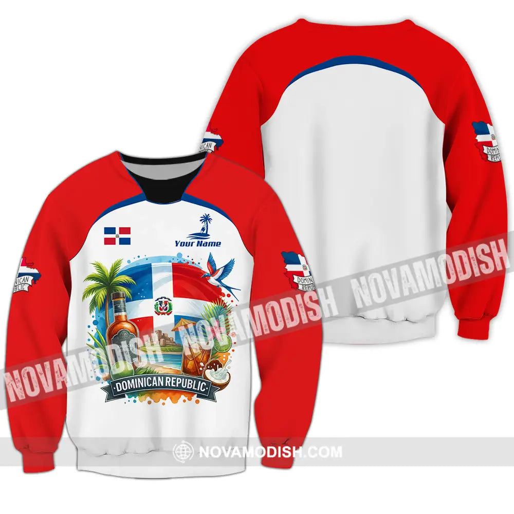 Unisex Shirt - Custom Dominican Republic Shirt Long Sleeve / S T-shirt