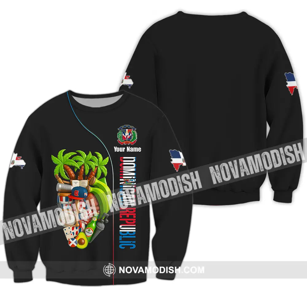 Unisex Shirt - Custom Dominican Republic Shirt Long Sleeve / S T-shirt