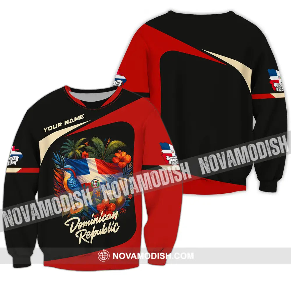 Unisex Shirt - Custom Dominican Republic Shirt Long Sleeve / S T-shirt