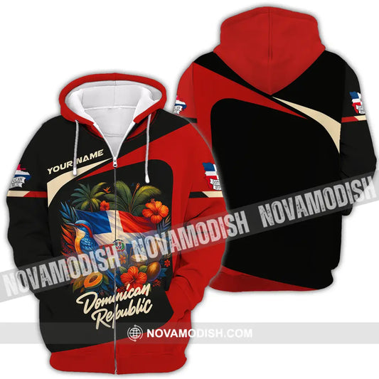 Unisex Shirt - Custom Dominican Republic Shirt Zipper Hoodie / S T-shirt