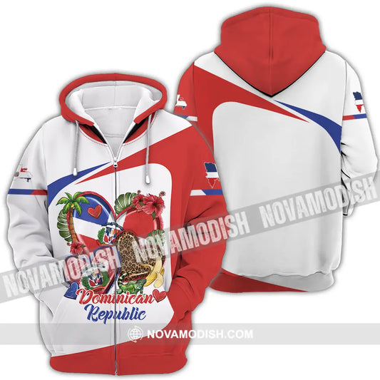 Unisex Shirt - Custom Dominican Republic Shirt Zipper Hoodie / S T-shirt