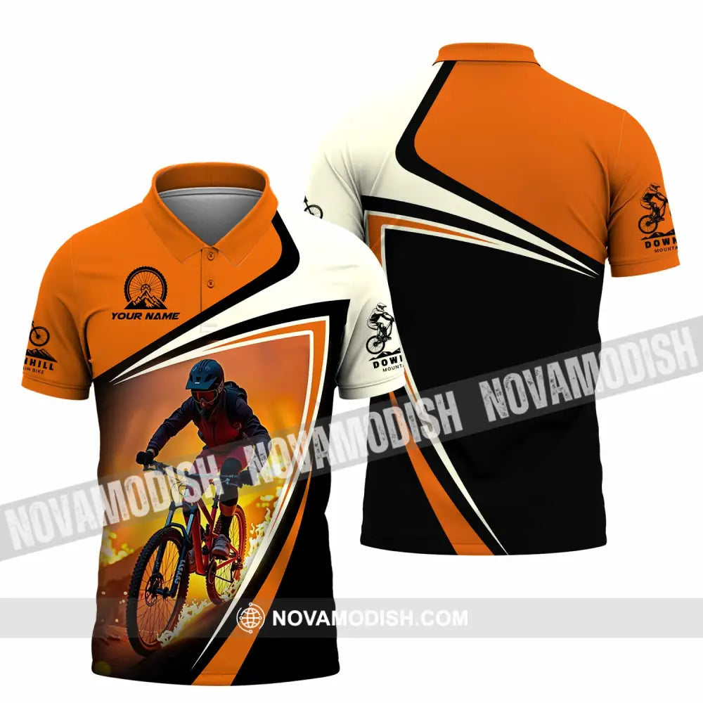 Unisex Shirt - Custom Downhill Mountain Bike Shirt Polo Shirt / S T-shirt
