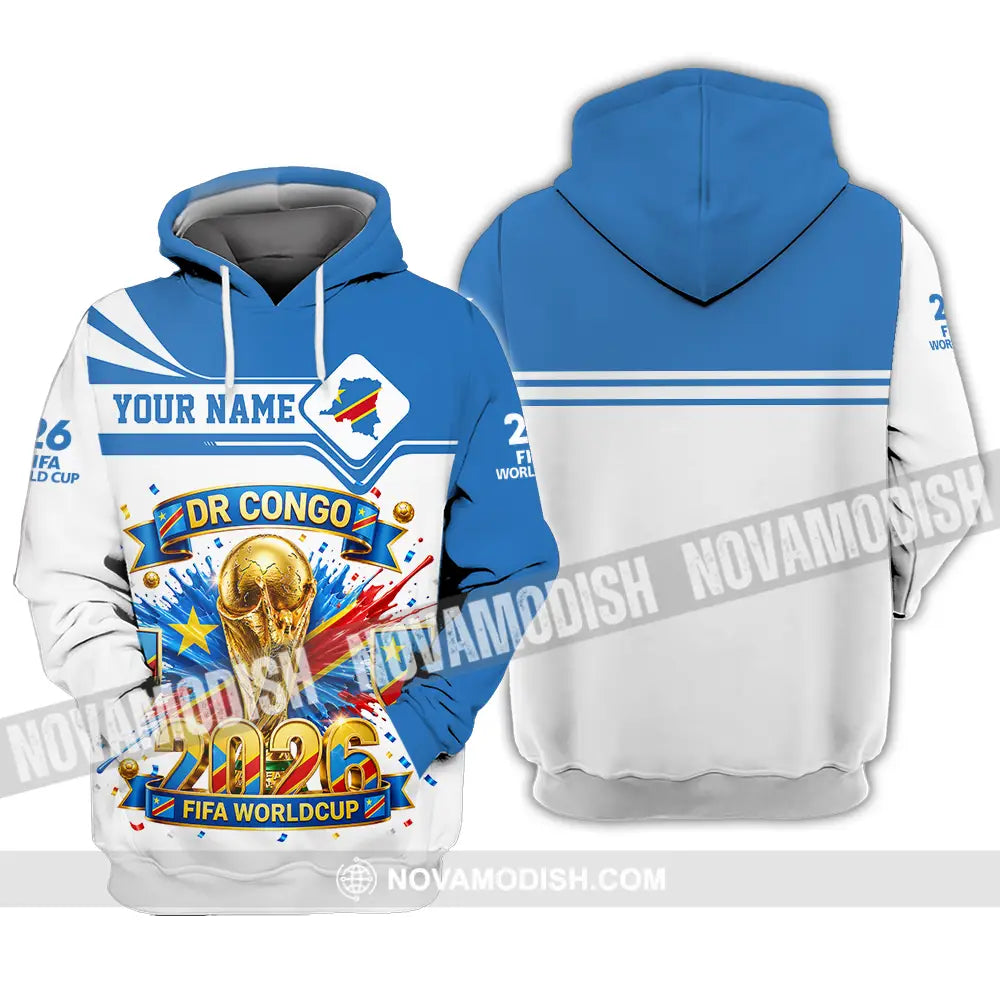 Unisex Shirt - Custom Dr Congo World Cup 2026 3D Shirt - Hoodie / S - T-shirt
