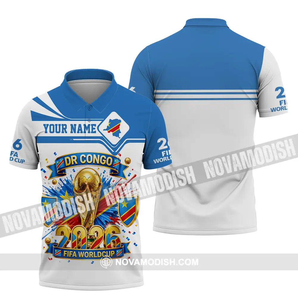 Unisex Shirt - Custom Dr Congo World Cup 2026 3D Shirt - Polo Shirt / S - T-shirt