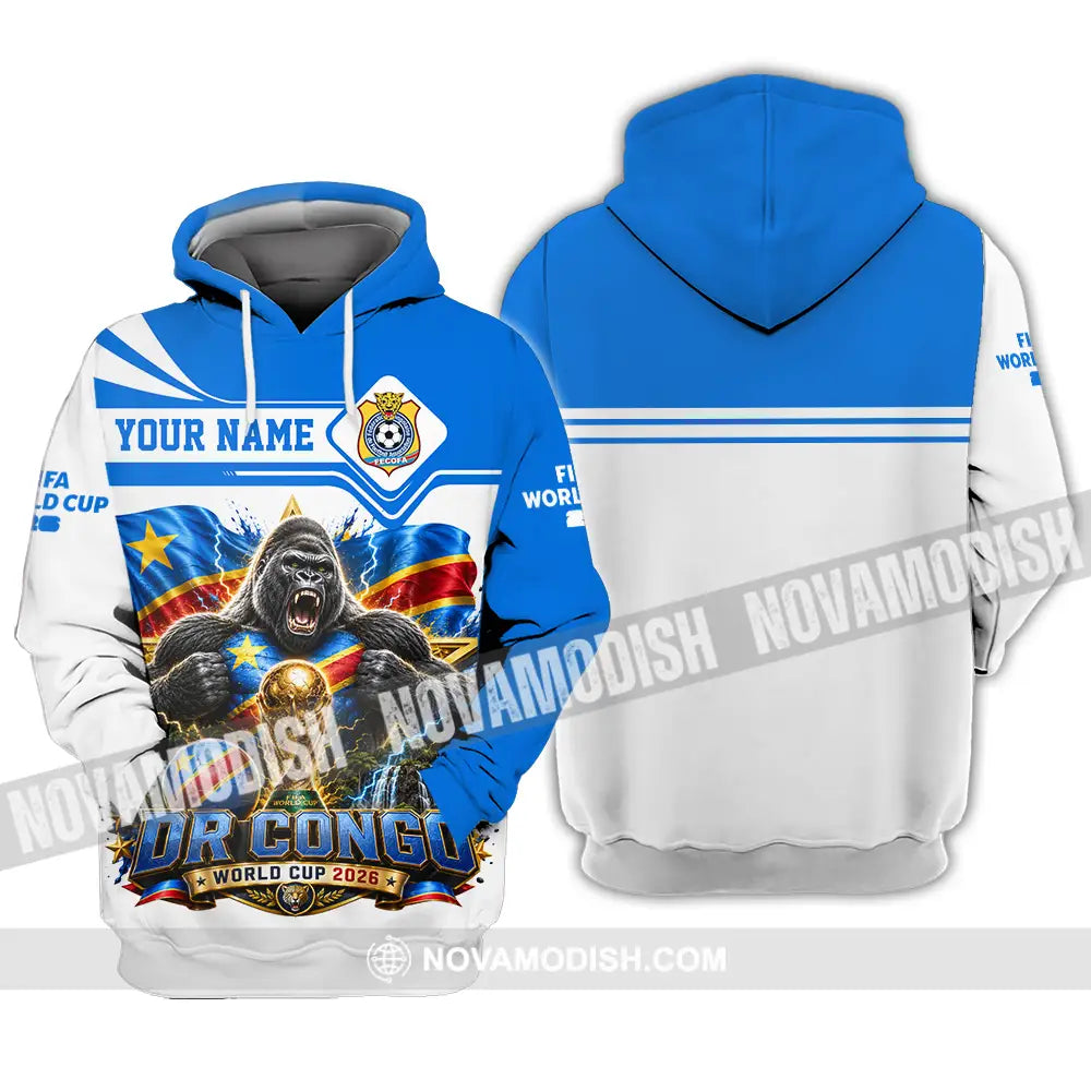 Unisex Shirt - Custom Dr Congo World Cup 2026 Shirt - Hoodie / S - T-shirt