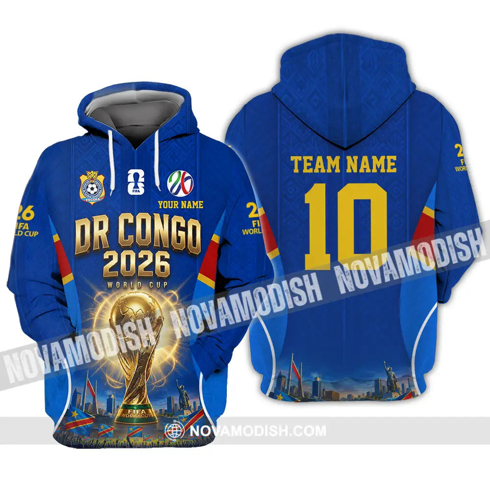 Unisex Shirt - Custom Dr Congo World Cup 2026 Shirt - Hoodie / S - T-shirt