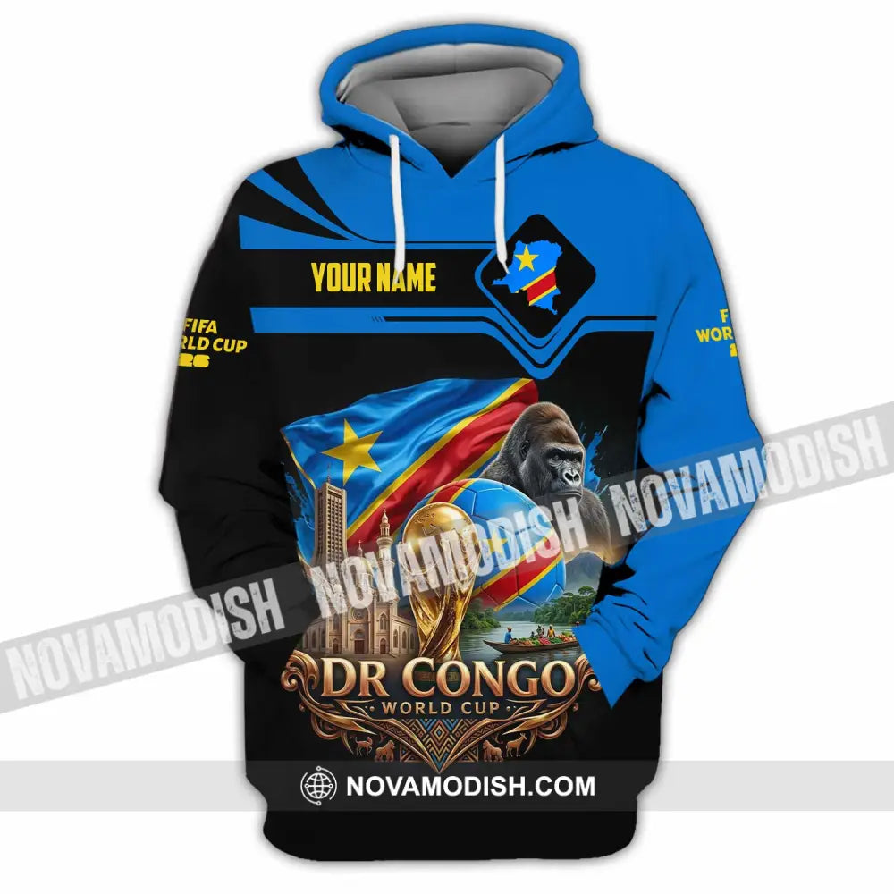 Unisex Shirt - Custom Dr Congo World Cup 2026 Shirt - Hoodie / S - T-shirt