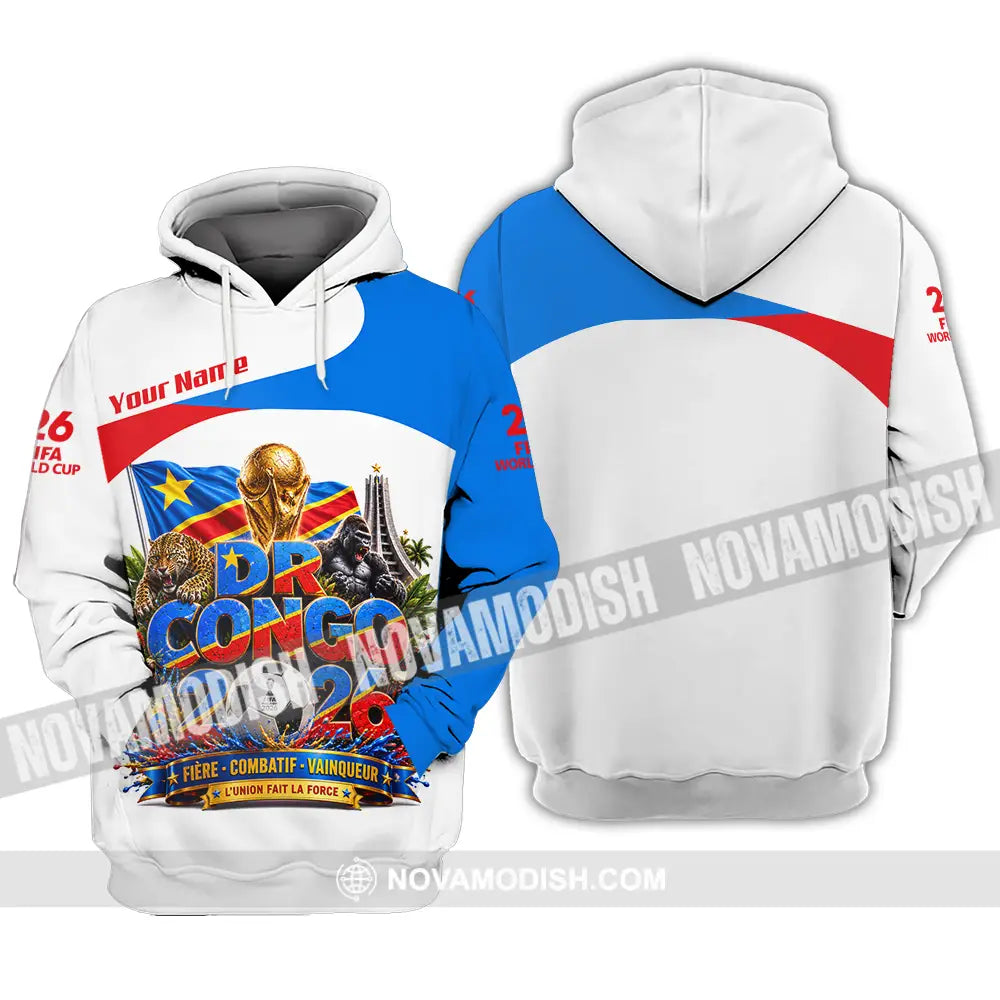 Unisex Shirt - Custom Dr Congo World Cup 2026 Shirt - Hoodie / S - T-shirt
