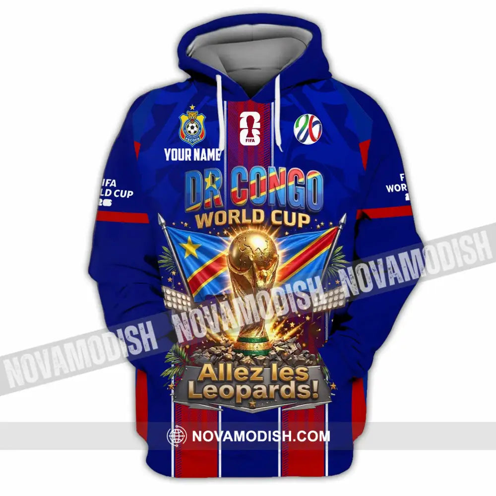 Unisex Shirt - Custom Dr Congo World Cup 2026 Shirt - Hoodie / S - T-shirt