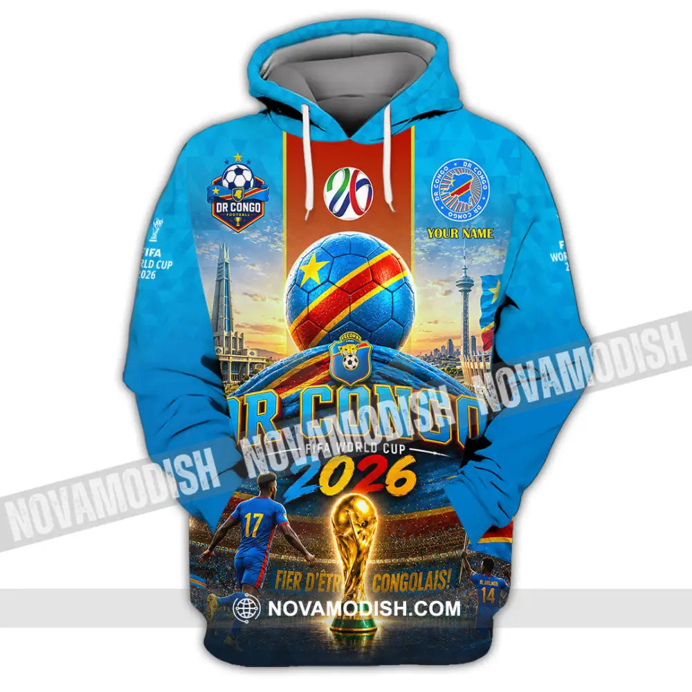 Unisex Shirt - Custom Dr Congo World Cup 2026 Shirt - Hoodie / S - T-shirt