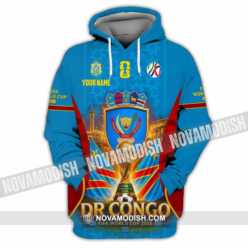 Unisex Shirt - Custom Dr Congo World Cup 2026 Shirt - Hoodie / S - T-shirt