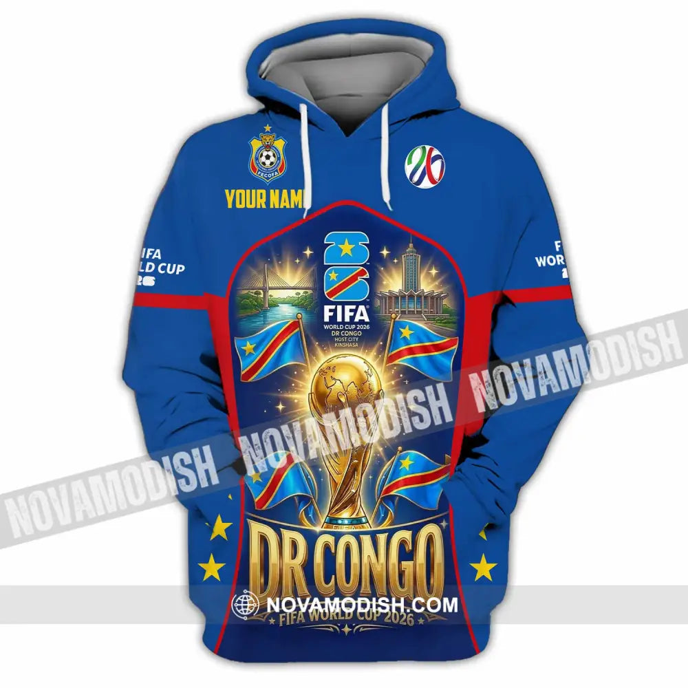 Unisex Shirt - Custom Dr Congo World Cup 2026 Shirt - Hoodie / S - T-shirt