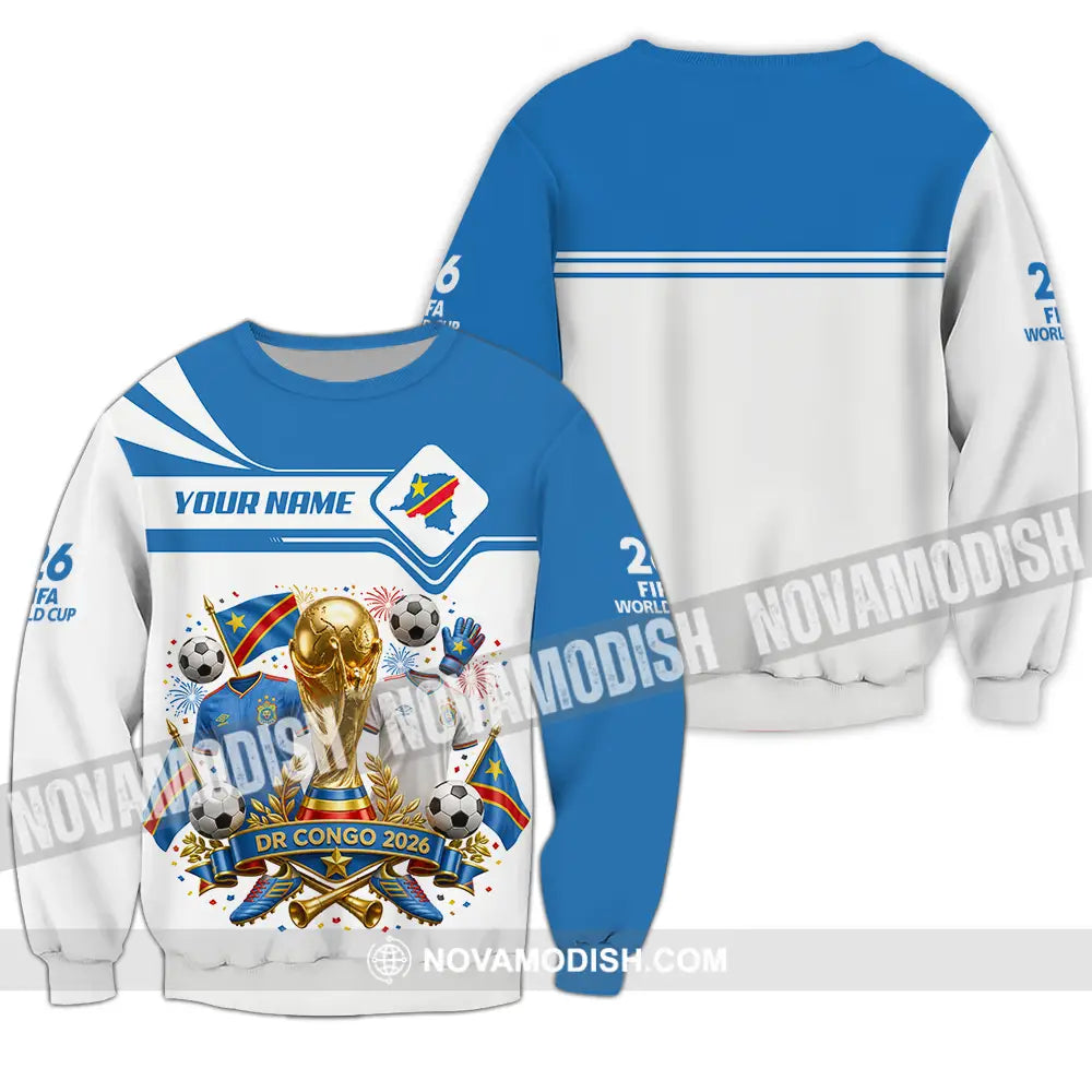 Unisex Shirt - Custom Dr Congo World Cup 2026 Shirt - Long Sleeve / S - T-shirt