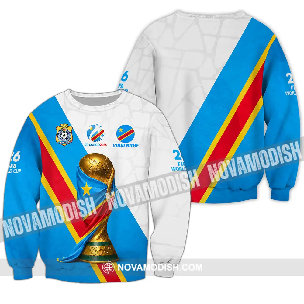 Unisex Shirt - Custom Dr Congo World Cup 2026 Shirt - Long Sleeve / S - T-shirt