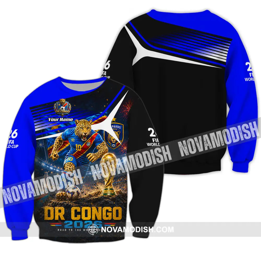Unisex Shirt - Custom Dr Congo World Cup 2026 Shirt - Long Sleeve / S - T-shirt