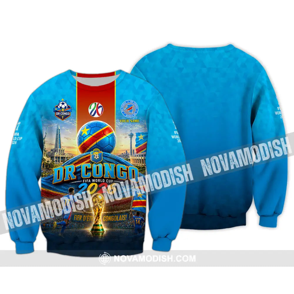 Unisex Shirt - Custom Dr Congo World Cup 2026 Shirt - Long Sleeve / S - T-shirt